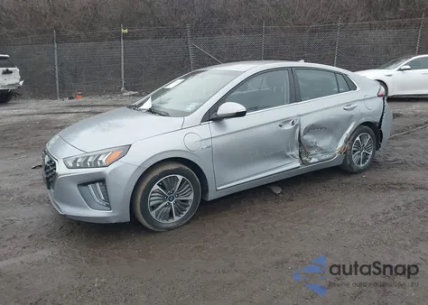 2020 Hyundai Ioniq Plug-In Hybrid Sel z USA, uszkodzony, nr VIN KMHC75LDXLU199913